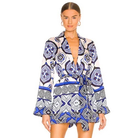 Alexis Pants - ALEXIS Robbie Romper in Santorini